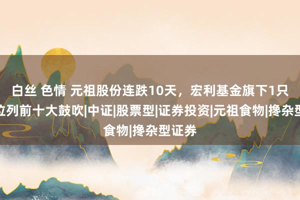 白丝 色情 元祖股份连跌10天，宏利基金旗下1只基金位列前十大鼓吹|中证|股票型|证券投资|元祖食物|搀杂型证券