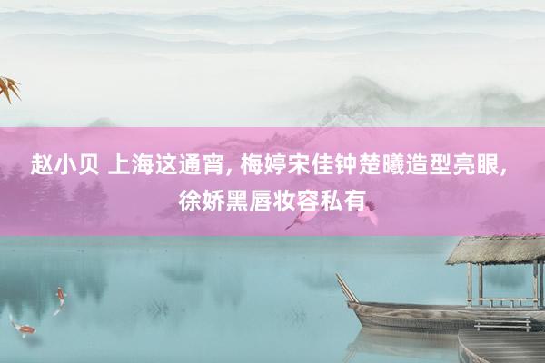 赵小贝 上海这通宵， 梅婷宋佳钟楚曦造型亮眼， 徐娇黑唇妆容私有